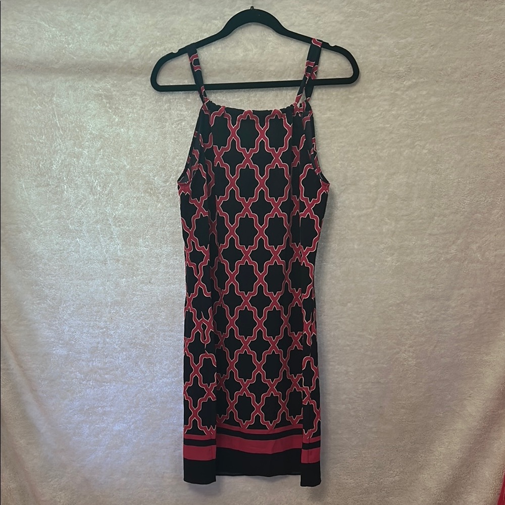 Crown & Ivy Blue Pink Sheath Mini Dress